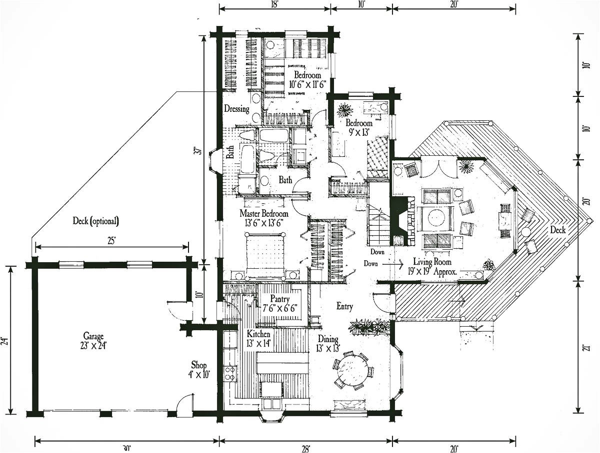 rear view home plans