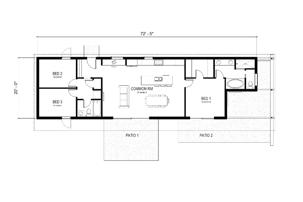 one story rectangular house plans 25 fresh rectangular house plans