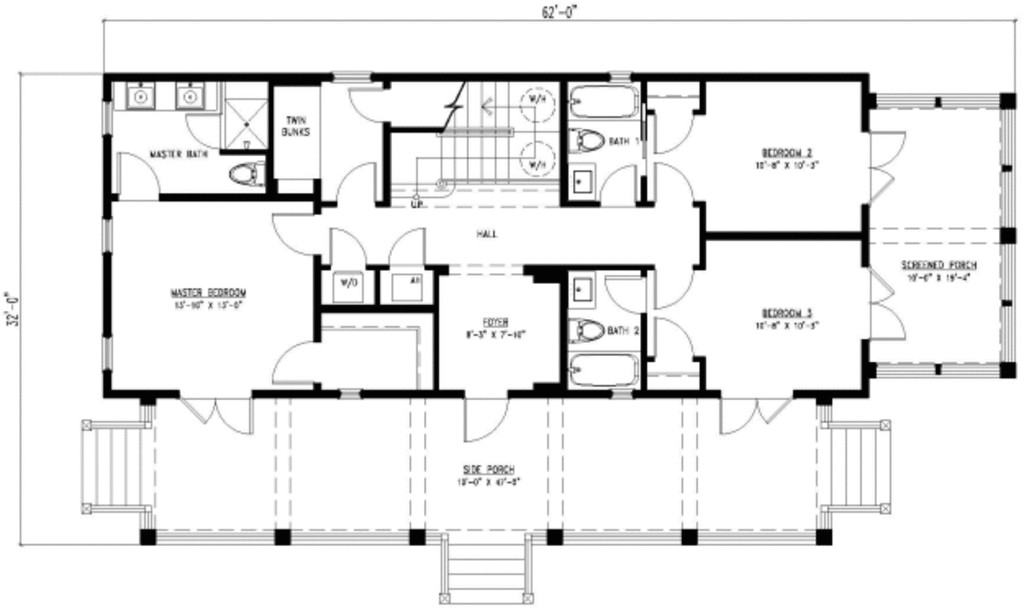 Rectangular Lot House Plans