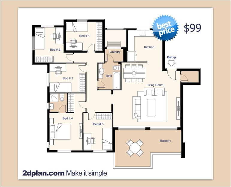 residential floor plans illustrations sample 3