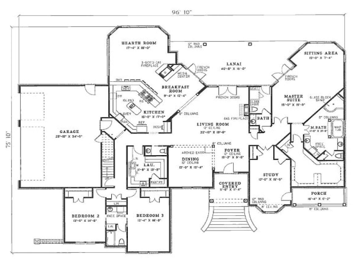 e613a0601296f1fe 4 bedroom house plans residential house plans 4 bedrooms