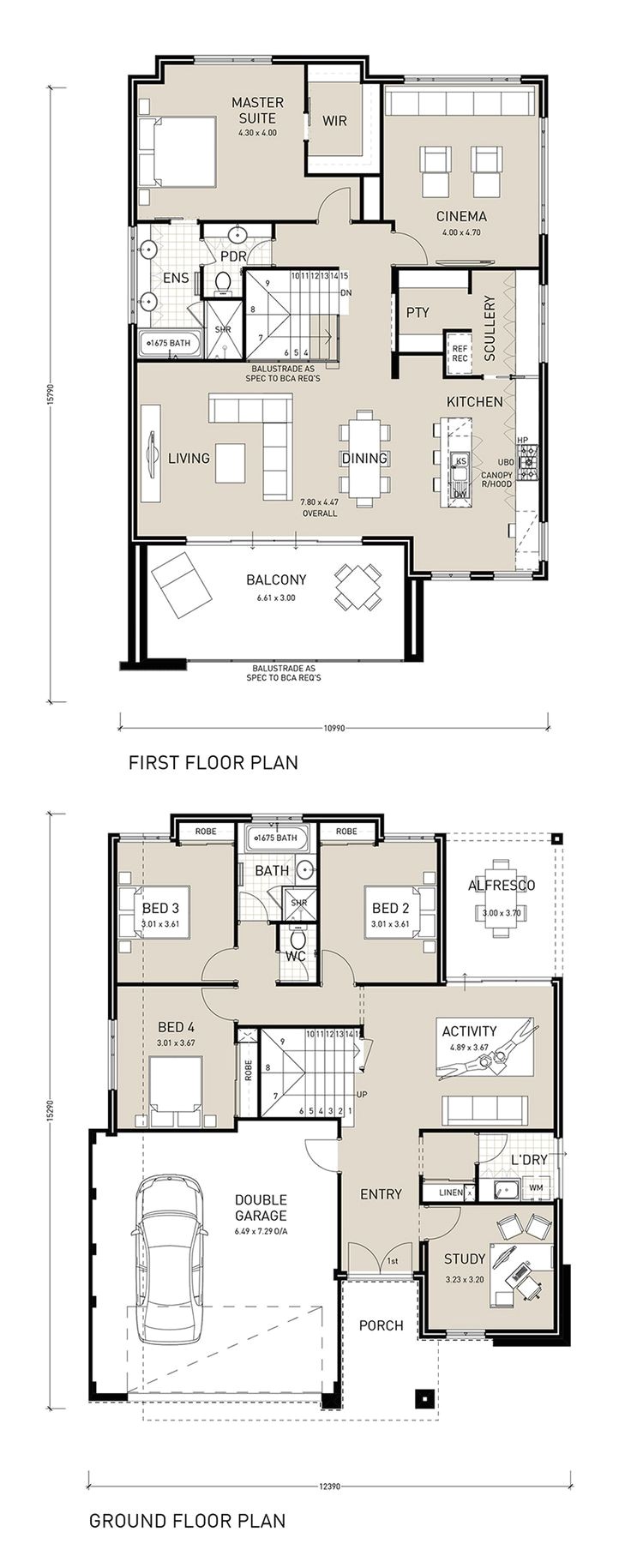 reverse living house plans