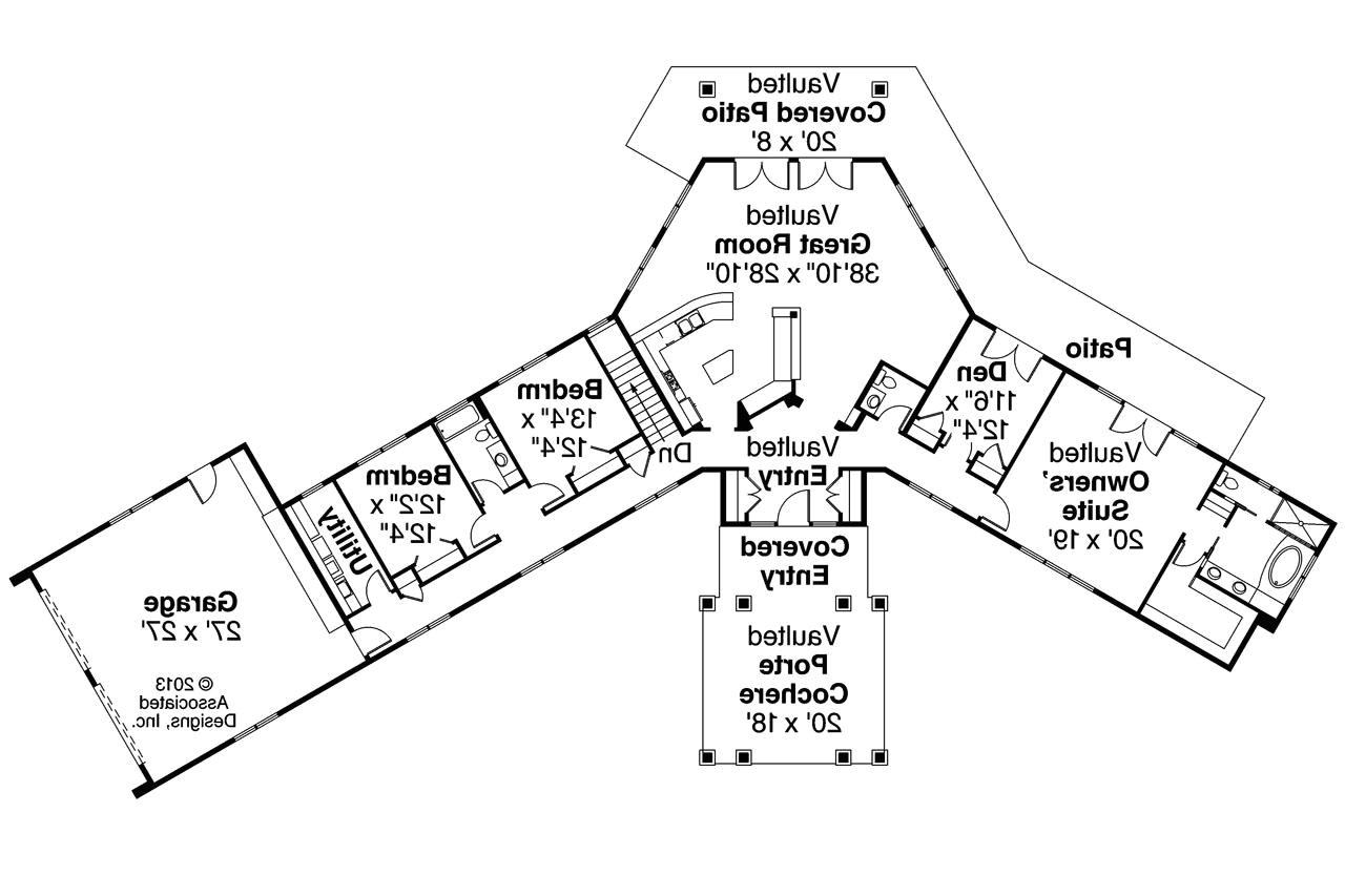 reverse pie shaped lot house plans