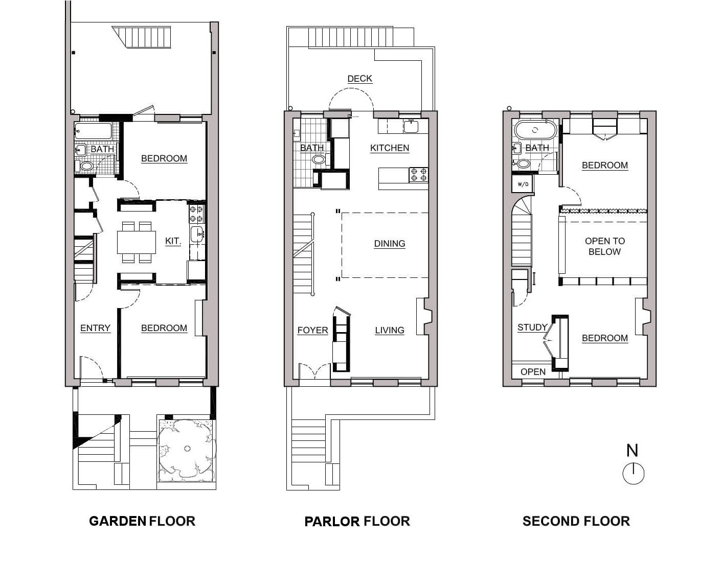brownstone row house floor plans