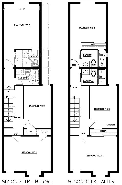 rowhouse floor plans