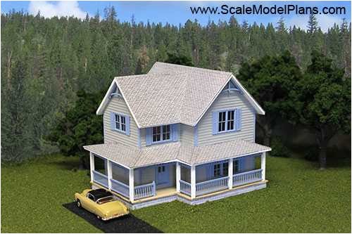 Scale Model House Plans Model Train Structure Plans