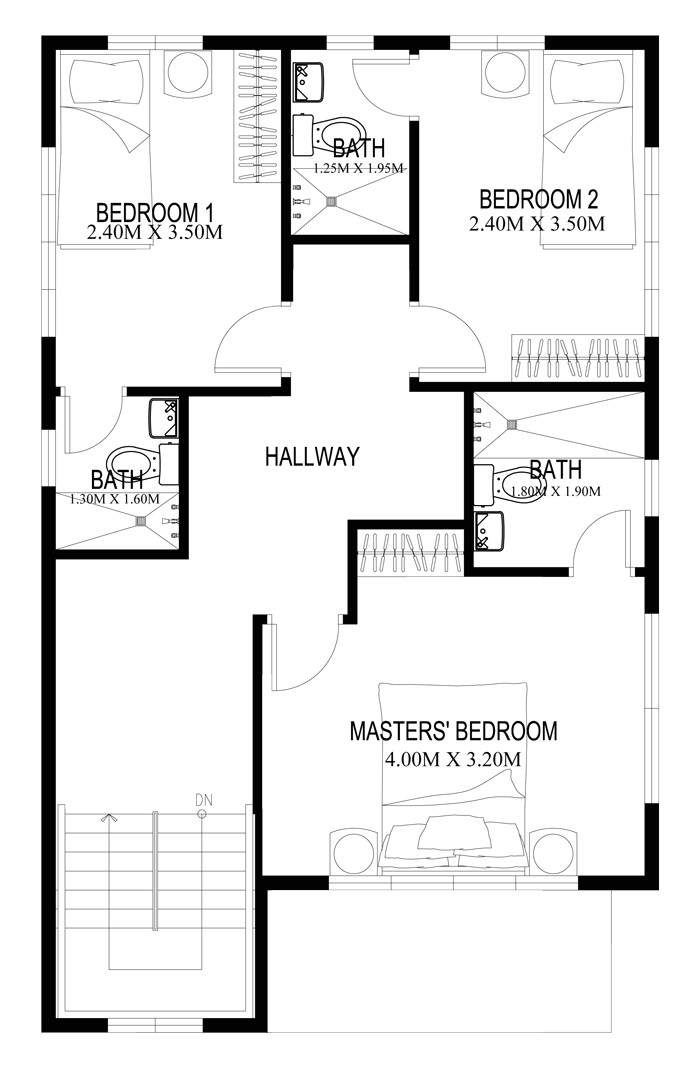 100 square meters house floor plan google search houses