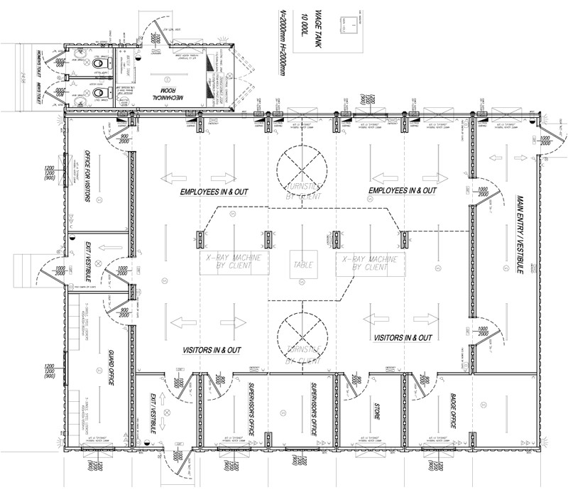 guard house floor plan