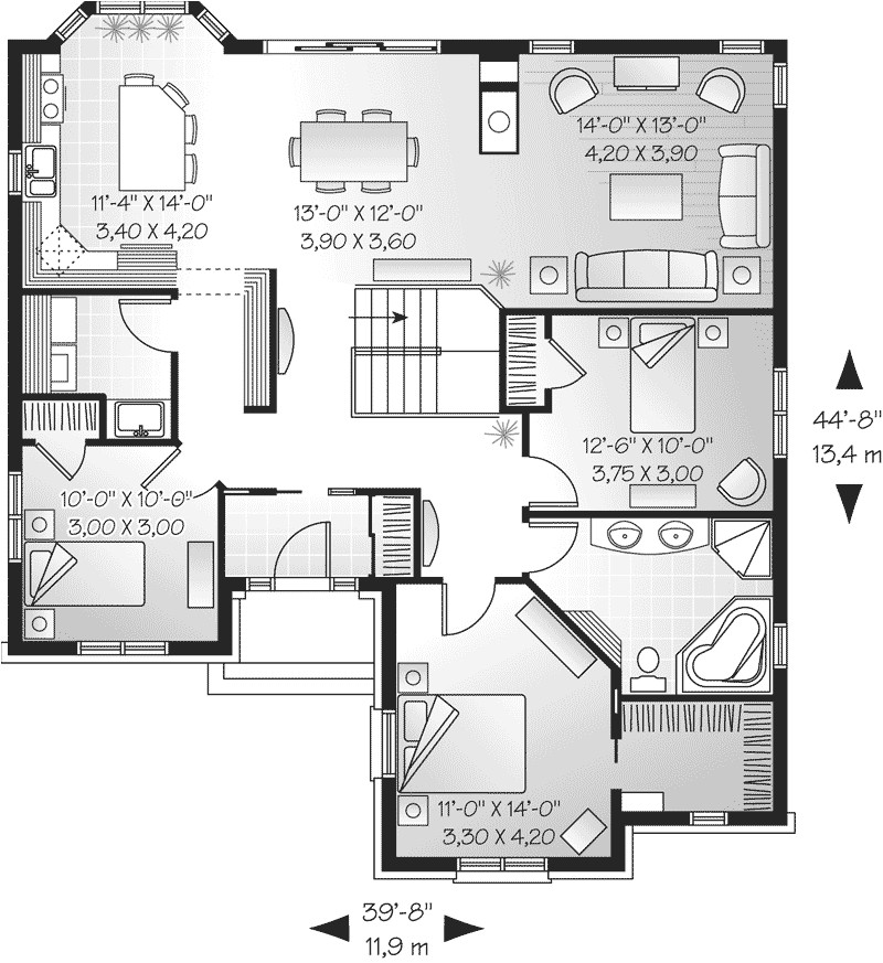 one story mansion floor plans
