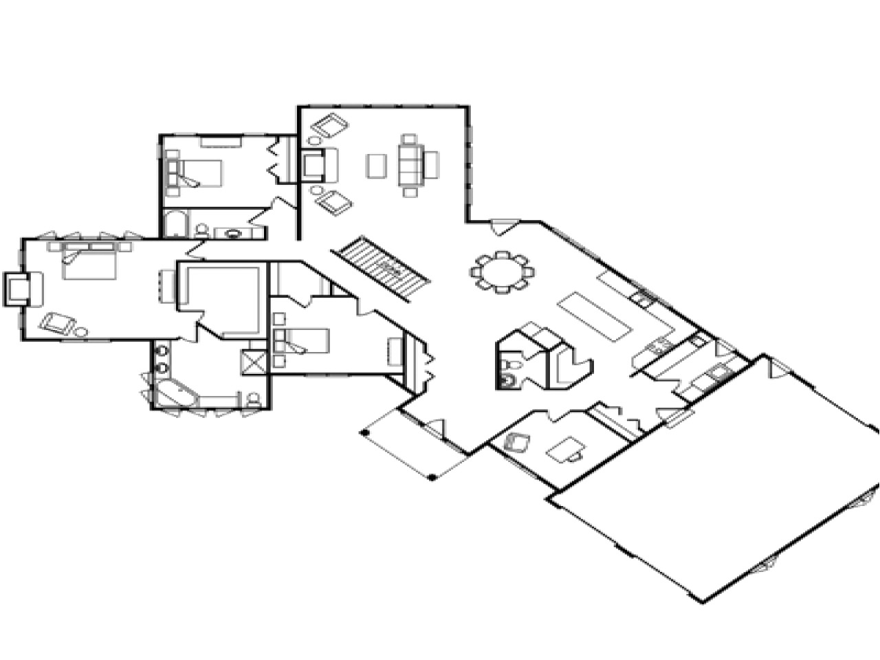 5ddfc90ef1527918 single level log homes single story log home floor plans