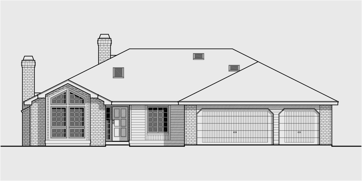 one roof line house plans