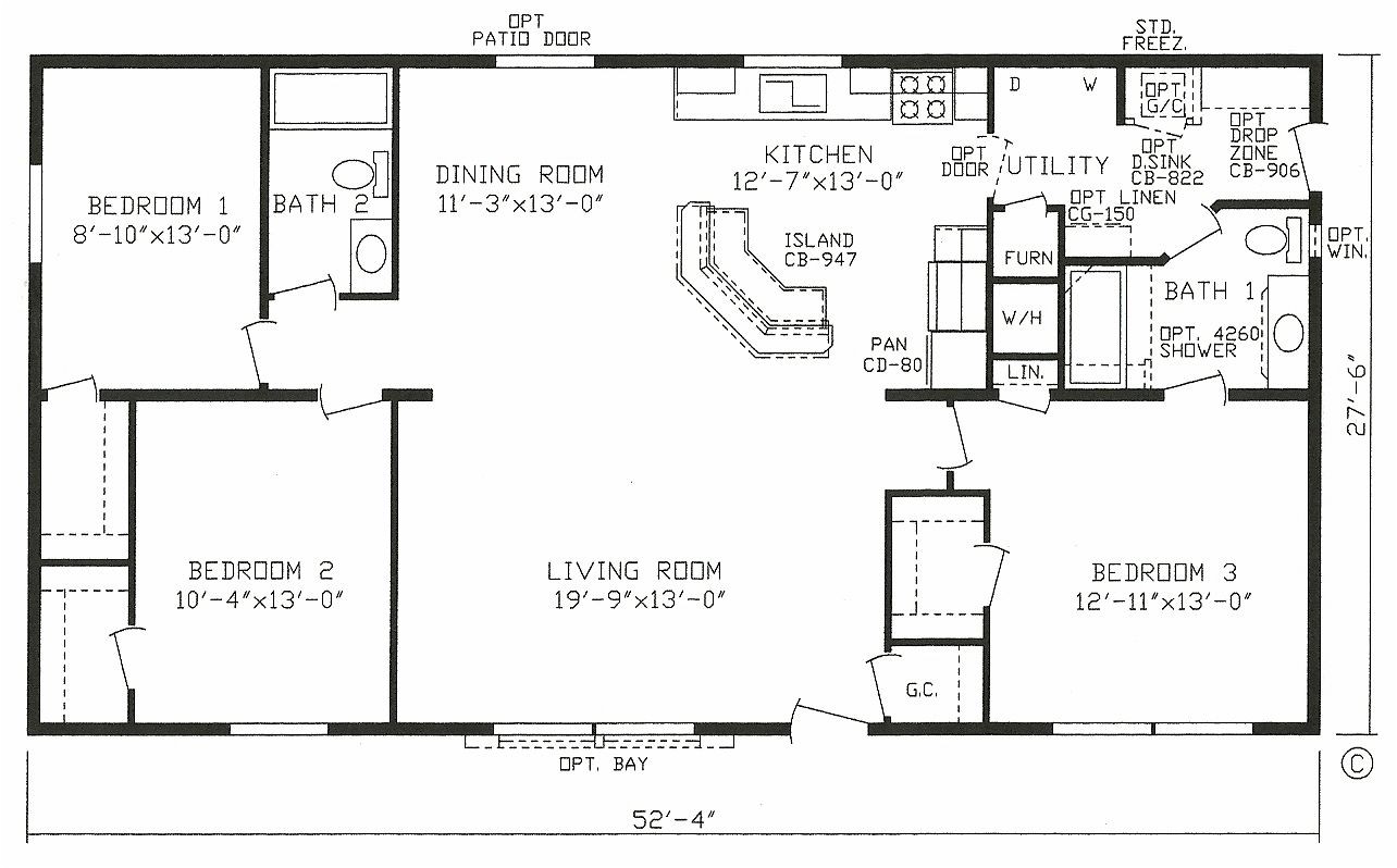 furniture-single-wide-mobile-home-floor-plans-kelseybash-ranch-23606