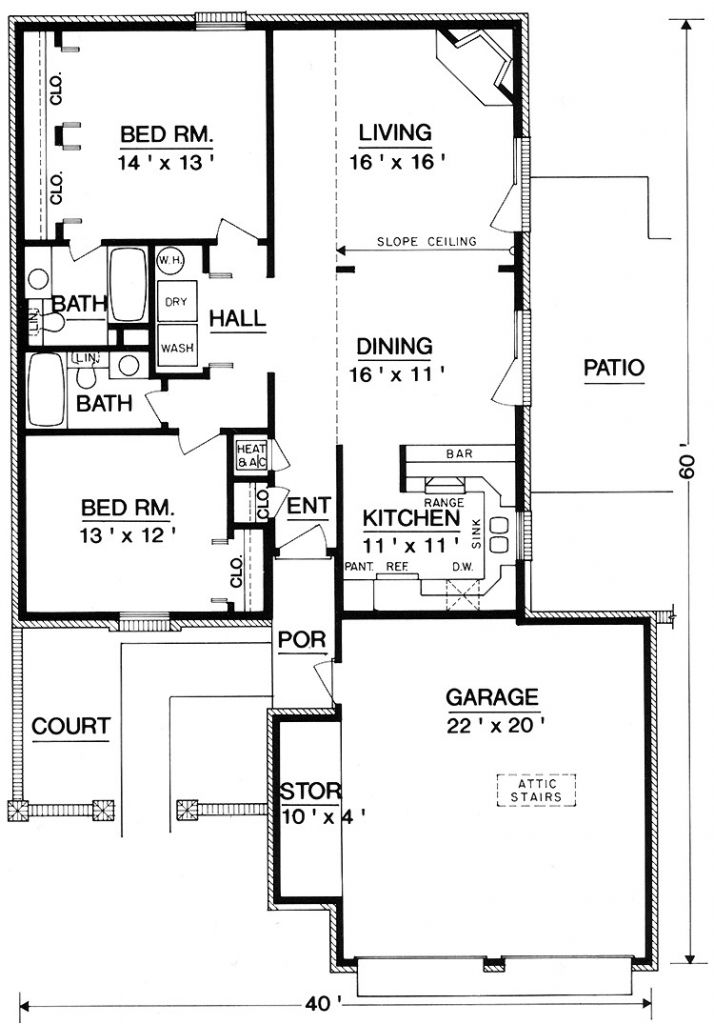 Slab On Grade Home Plans Two Story Slab On Grade House Plans ...