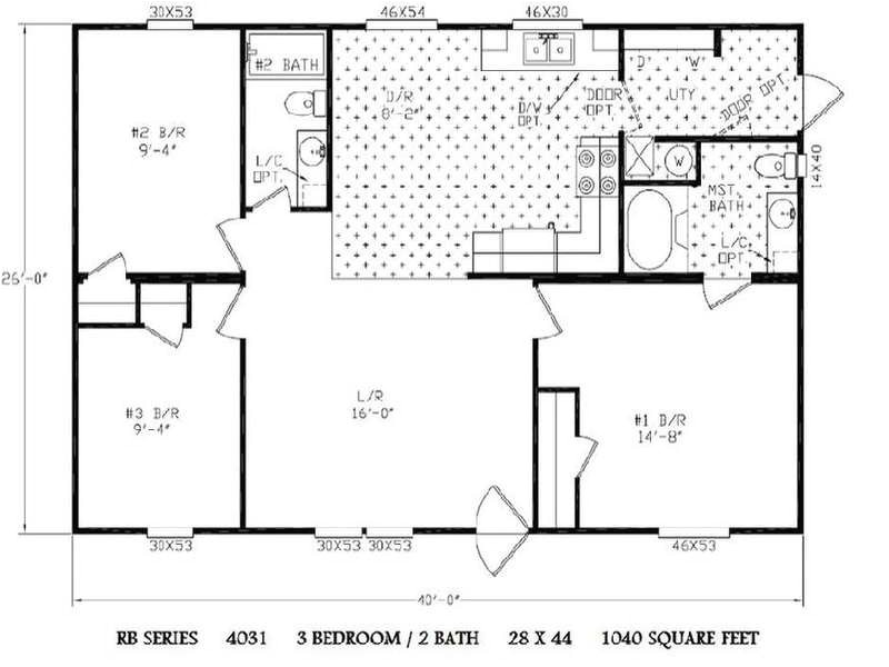 double wide mobile home floor plans