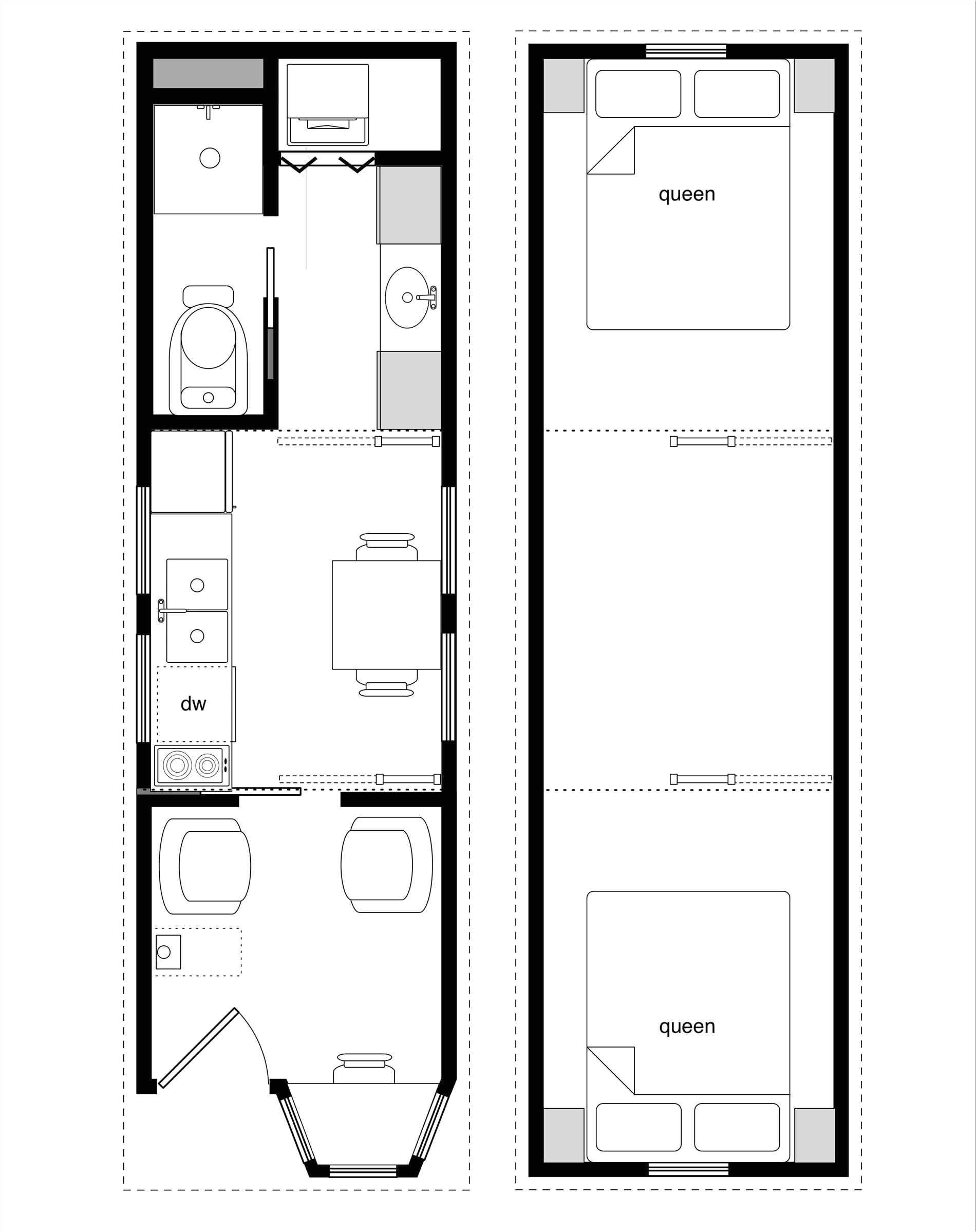 tiny house floor plans 500 sq ft