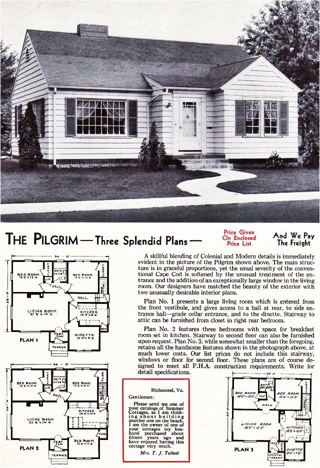 vintage aladdin homes company floor plans mail ord