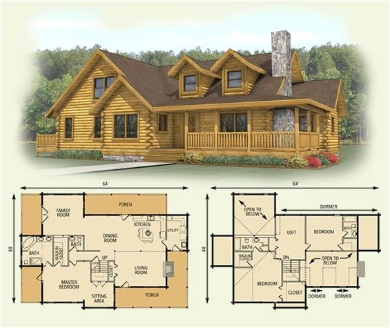 log home floor plans with loft