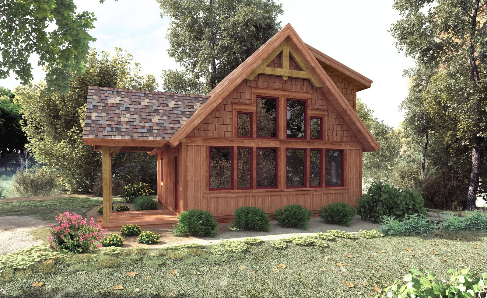 small timber frame house plans uk