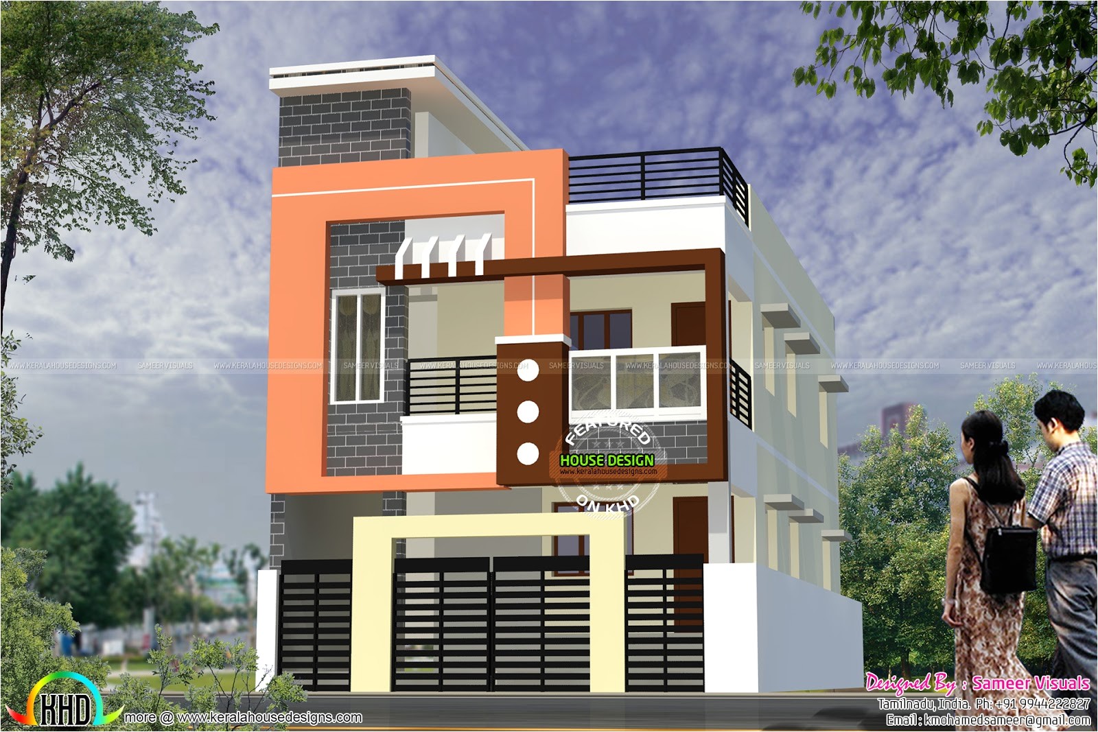 modern south indian home design 1900 sq