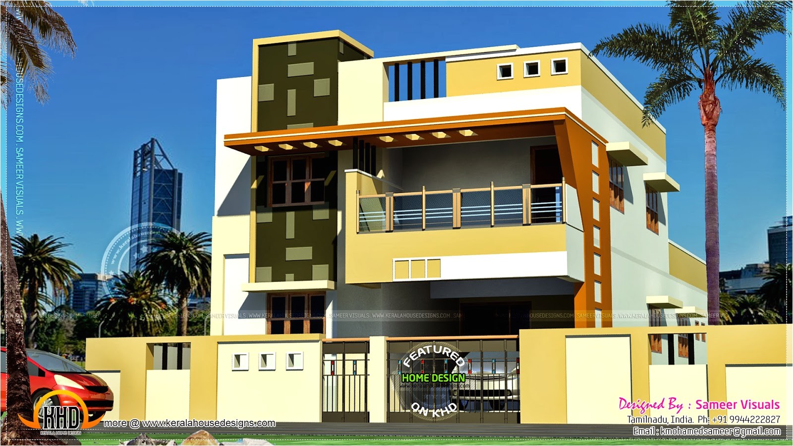 modern south indian house design