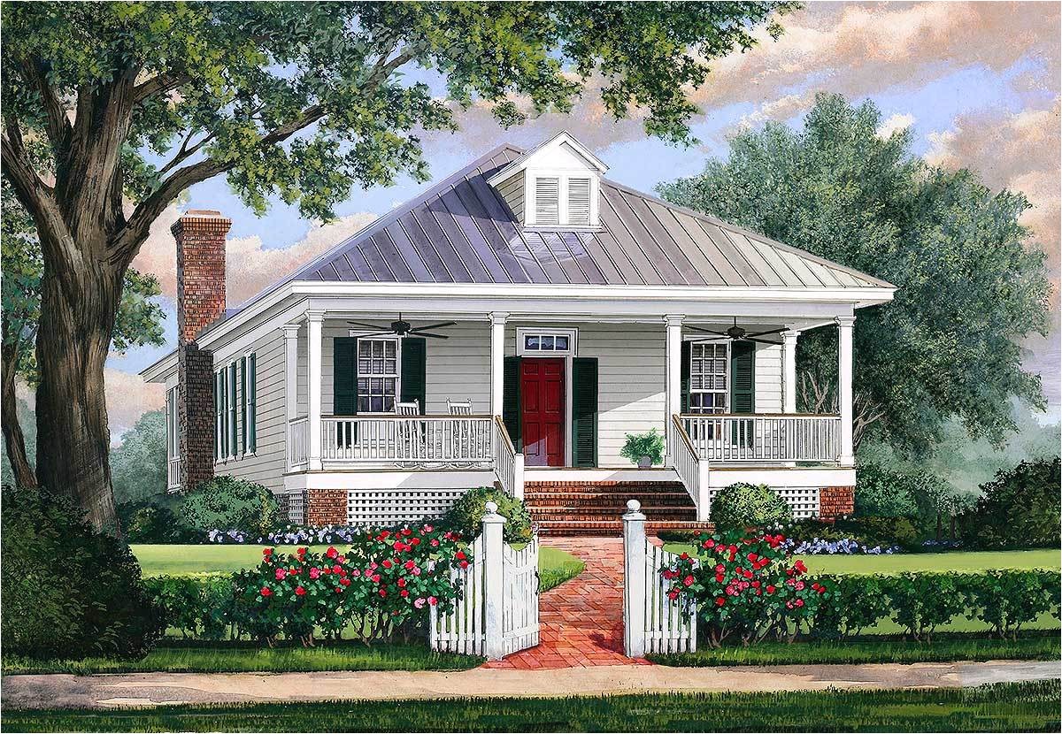 southern cottage house plan with metal roof 32623wp