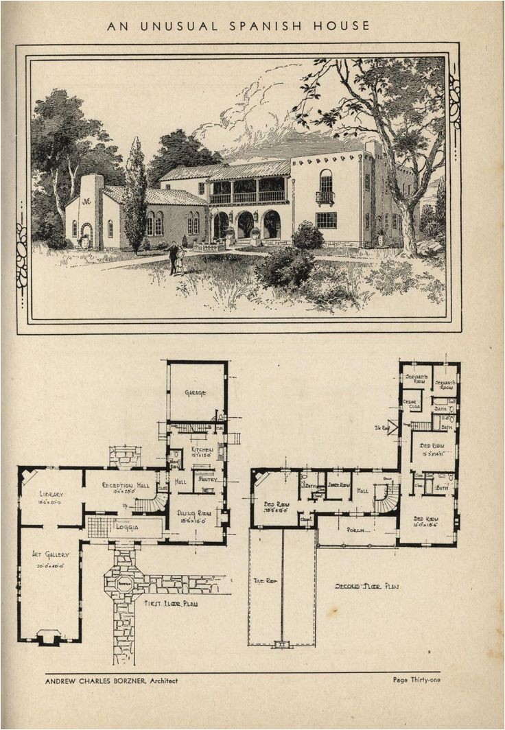 home plans spanish mission style