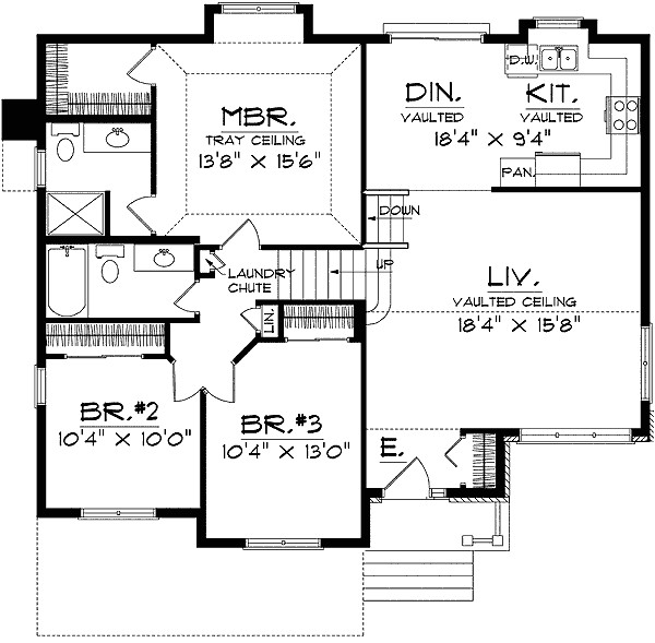 split level house plan 8963ah