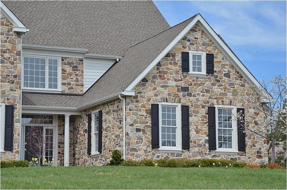 natural stone facade for house exterior