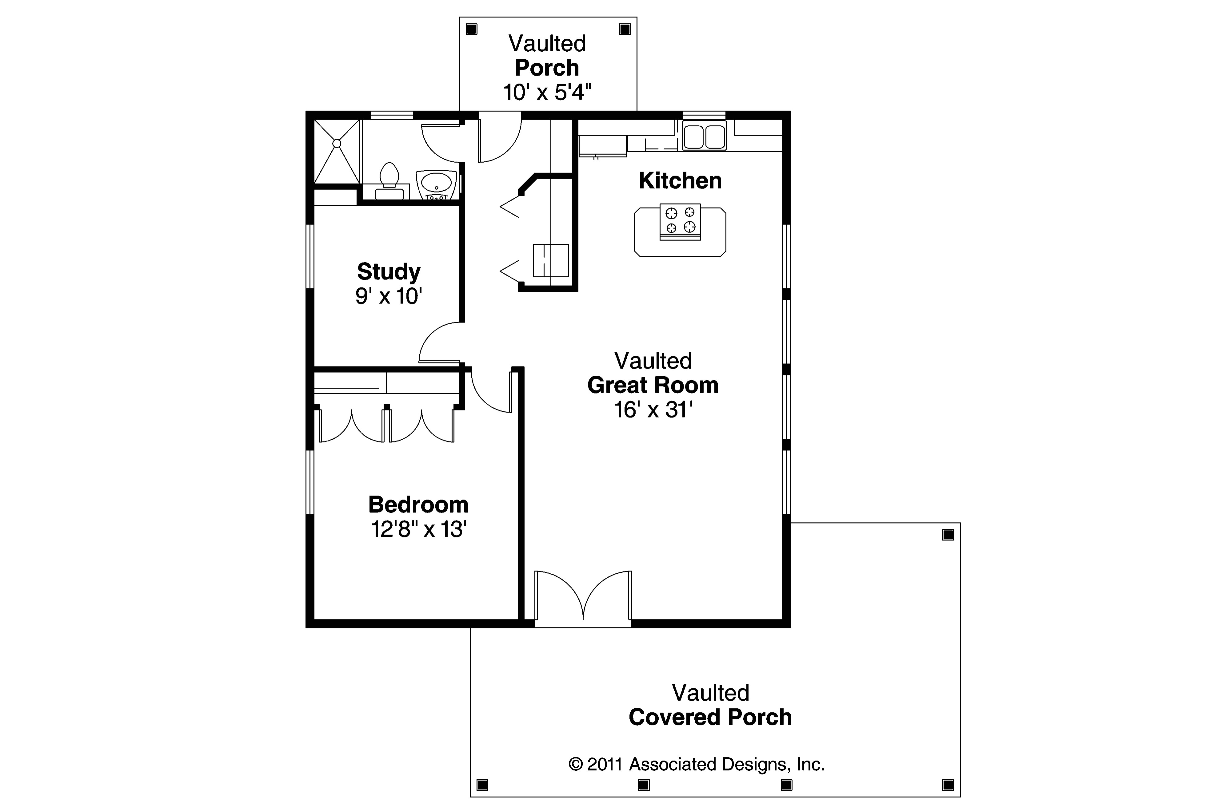 Straight Roof Line House Plans Plougonver