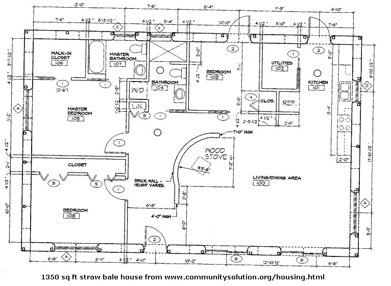 straw bale house plans