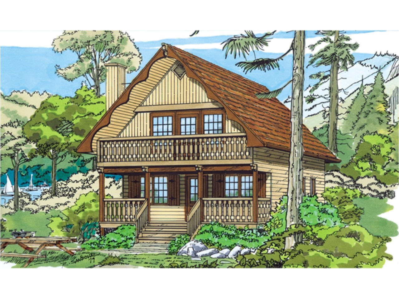 Swiss Chalet Home Plans | plougonver.com