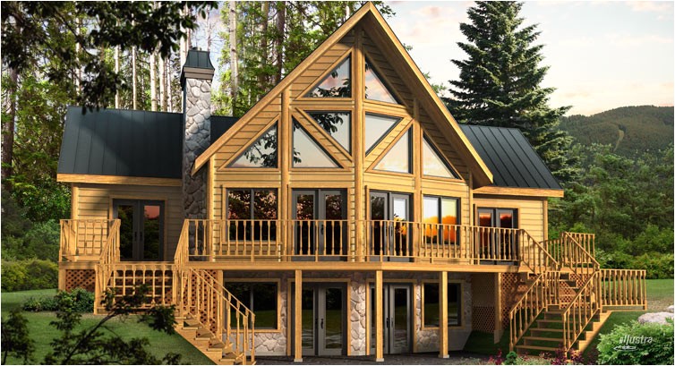 dakota model timber block log homes