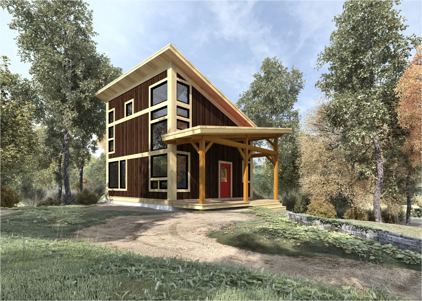 small timber frame house plans uk
