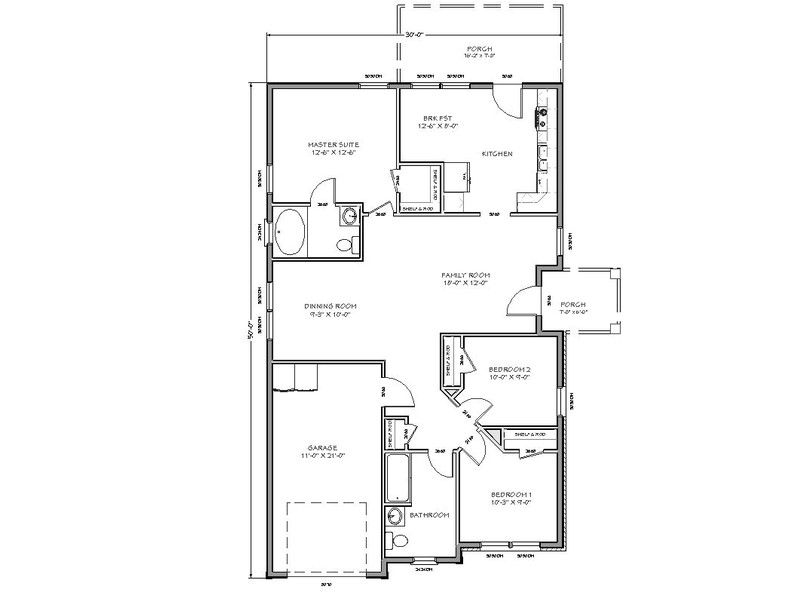 tiny house floor plans with two room or bedroom and large family room suitable for small family