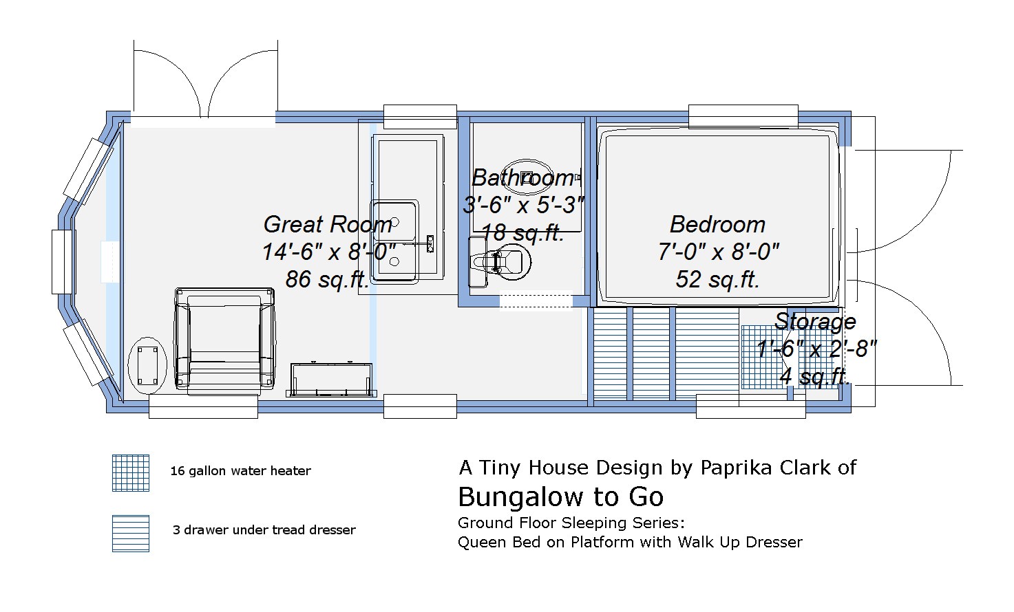 tiny house plans on trailer