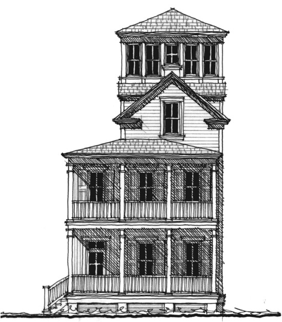 tower house plans design