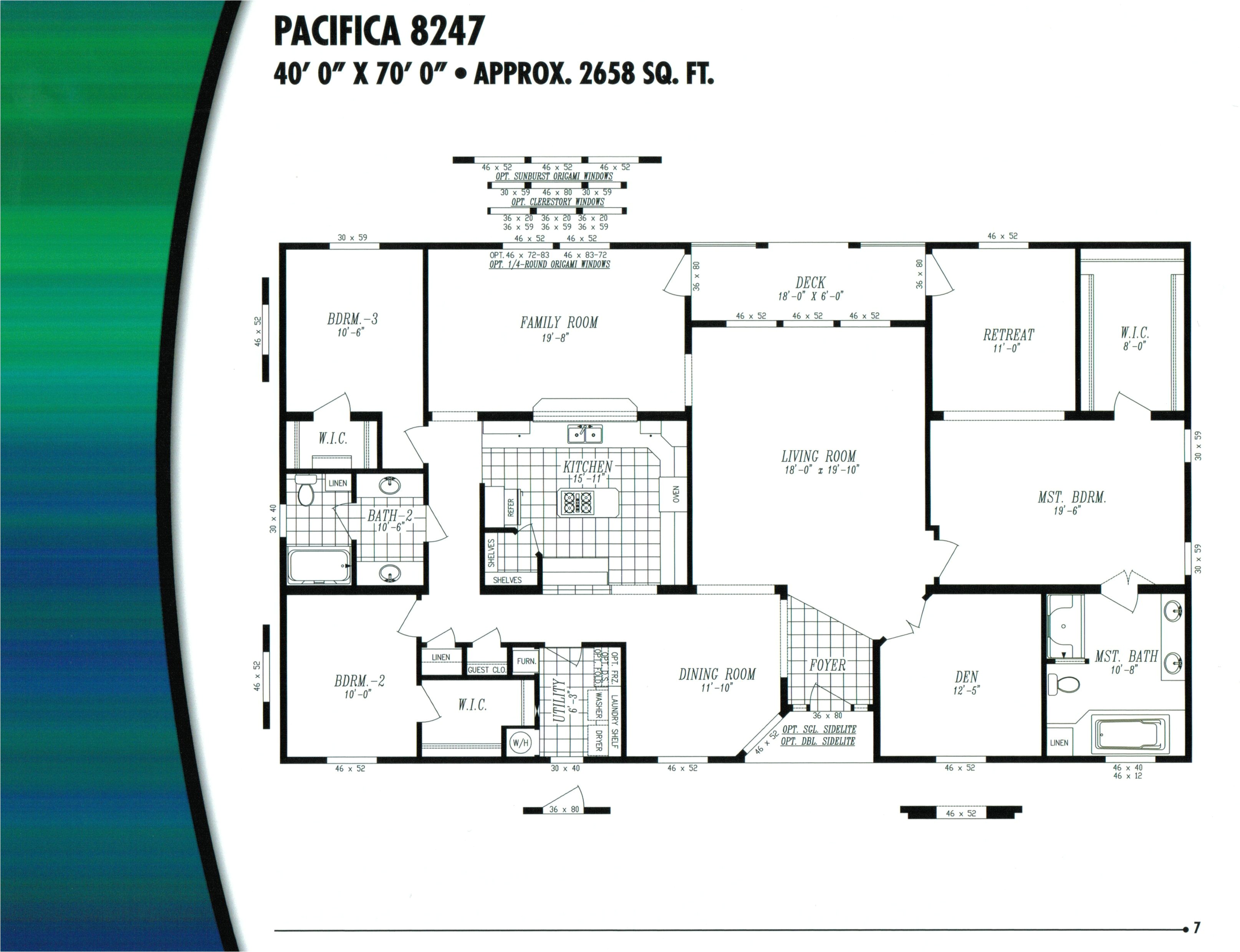 houseplanse triple wide mobile home floor plans 532968 2