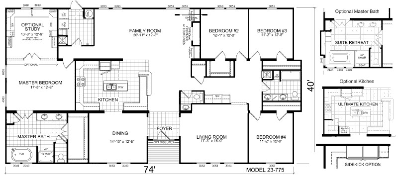 triple wide mobile home floor plans manufactured 25876 2