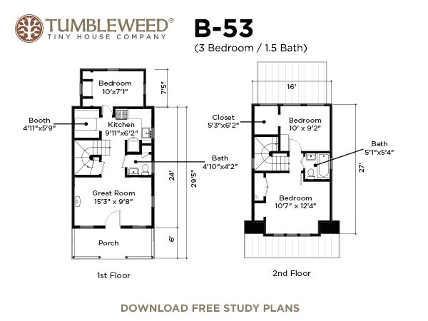 b 53 plans by tumbleweed