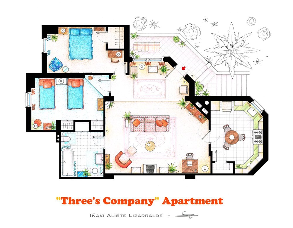 favorite tv home apartment floor plans