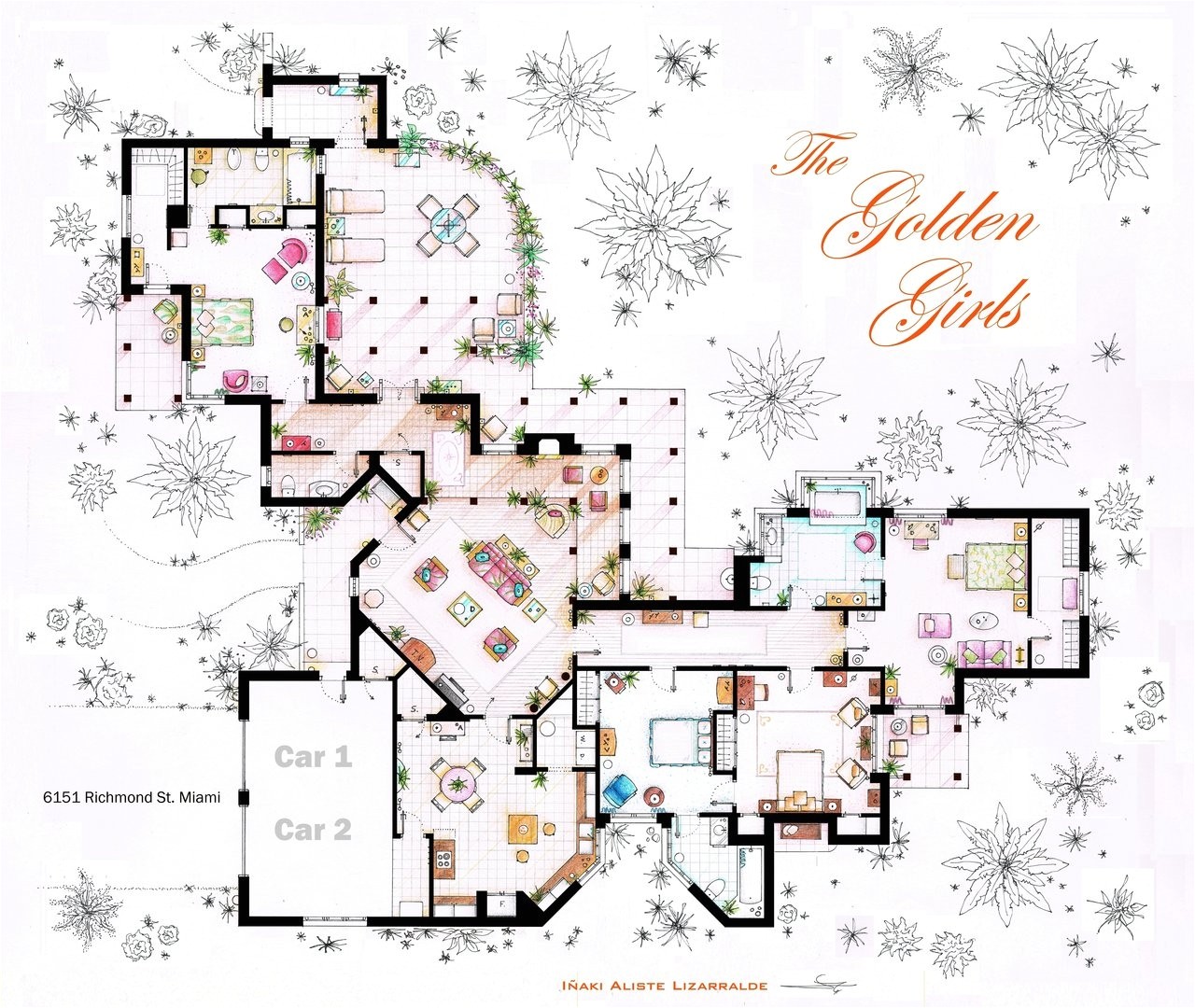 floor plans of homes from famous tv shows