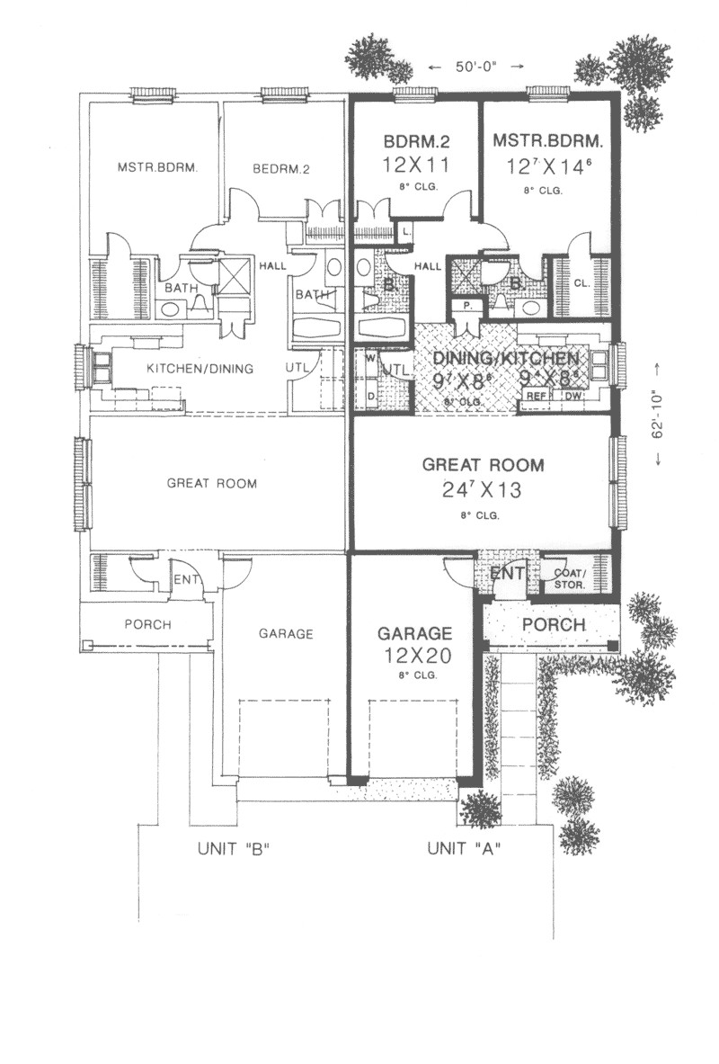 twin home floor plan