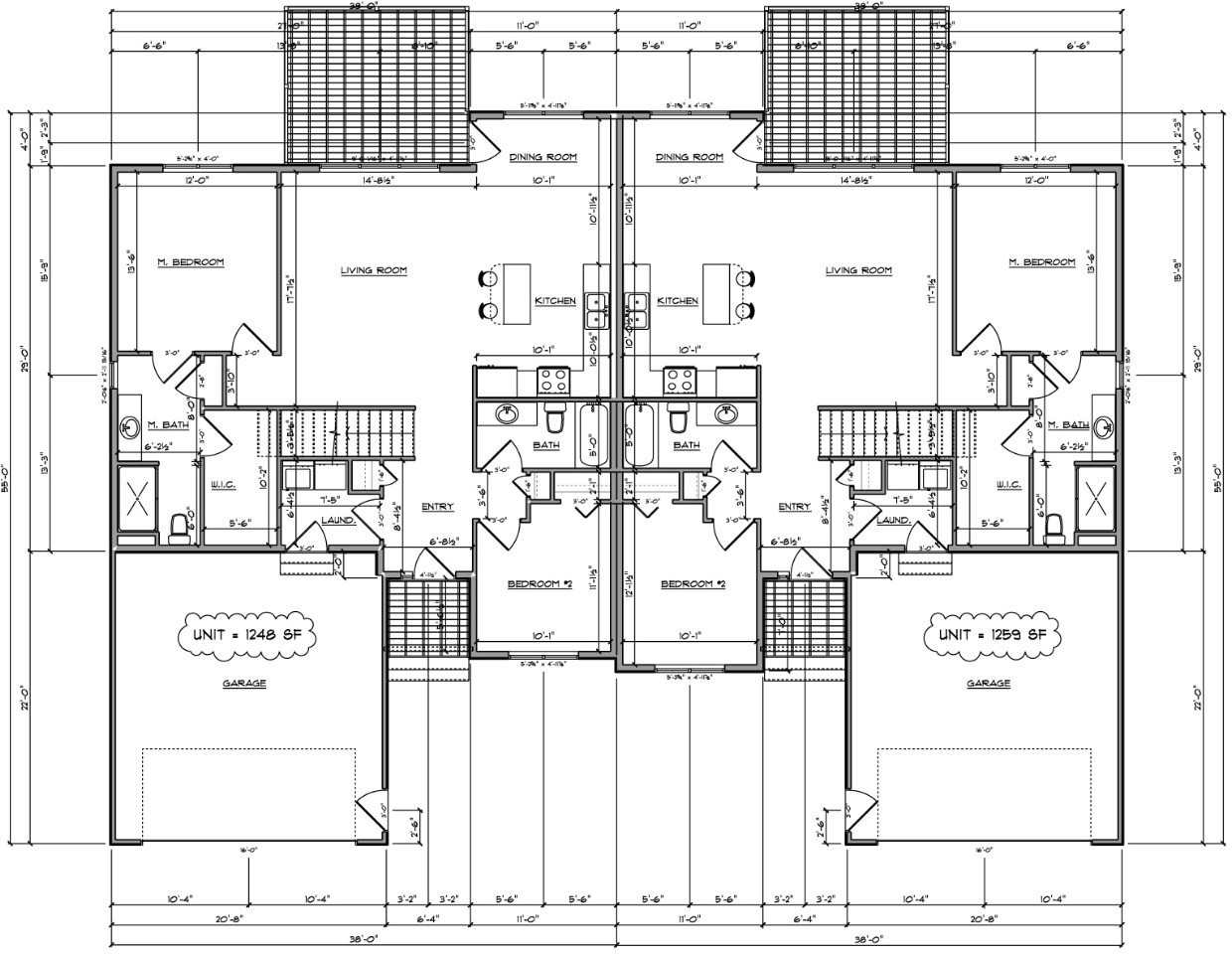 Twin Home Floor Plans