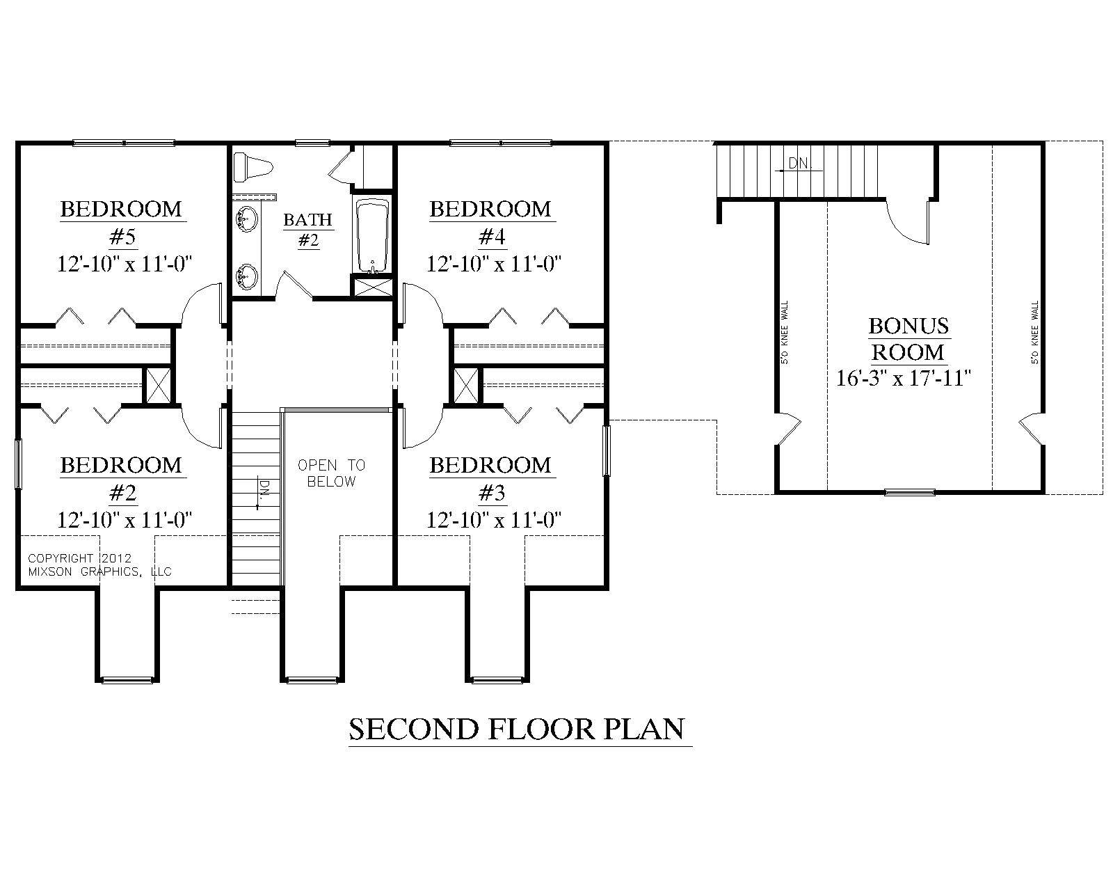 2 story house plan with first floor master