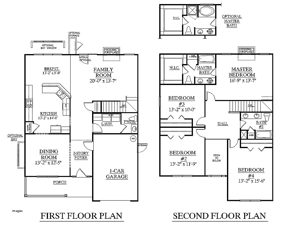 two story house plans with master on first floor