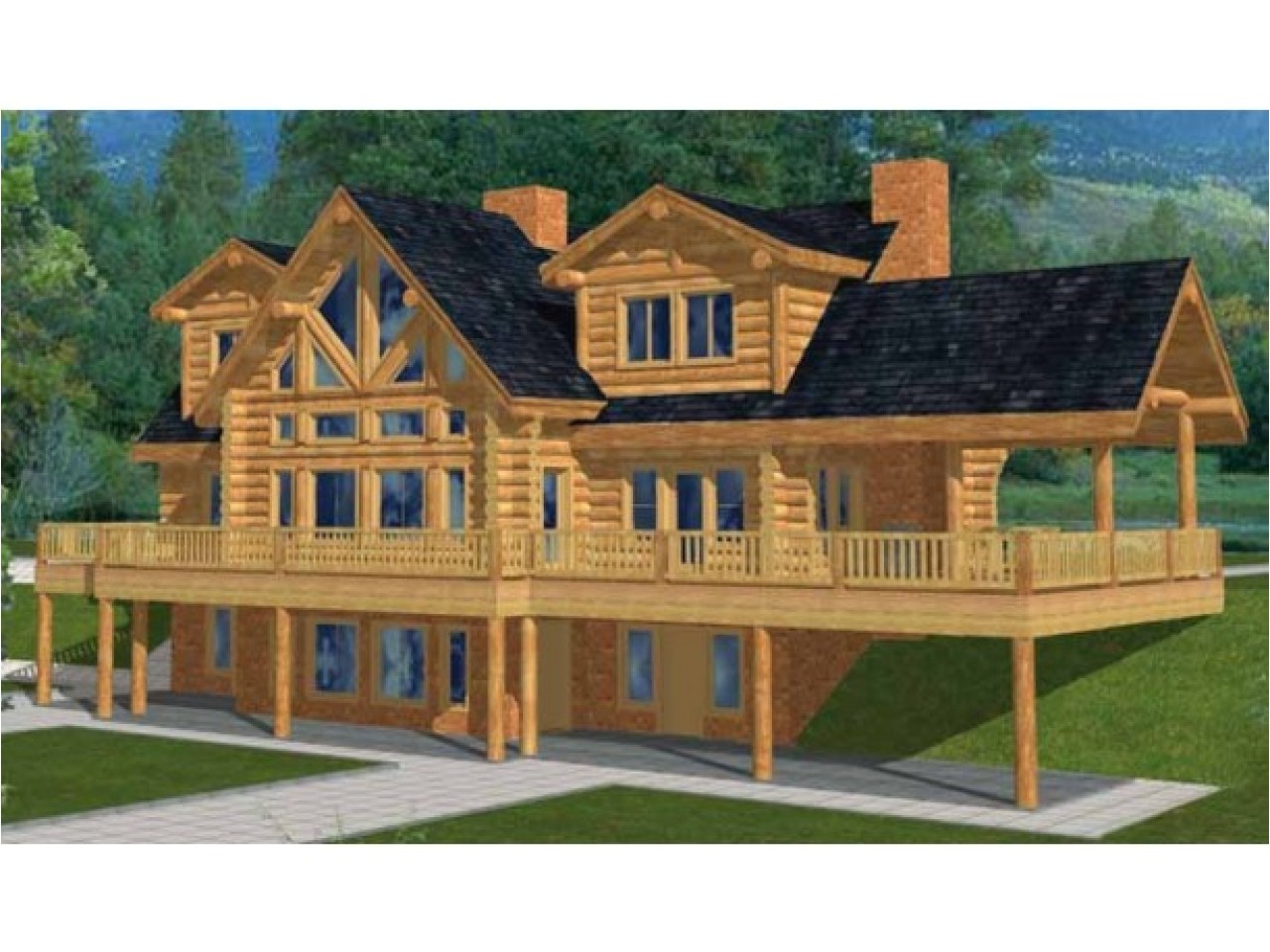 3658fa801f53b943 two story log cabin house plans custom log cabins