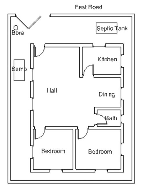 vastu house plan for an east facing plot 1