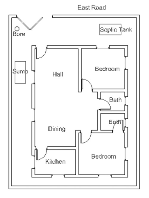 vastu house plan for an east facing plot 2