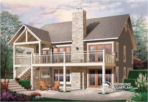 luxury small home plans with walkout basement