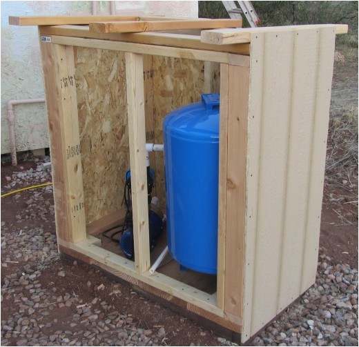 how to build a pump house shed